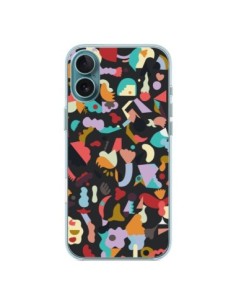 iPhone 16 Plus Case Dreamy Animal Shapes Black - Ninola...