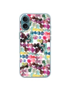 iPhone 16 Plus Case Gradient Tropical Color Lines -...