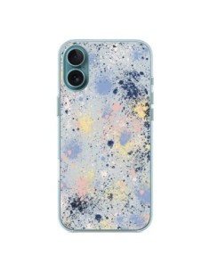 Cover iPhone 16 Plus Gradient Watercolor Lines Blu -...