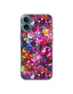 Cover iPhone 16 Plus Moody Geometry Rustic Marrone -...