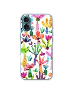 Coque iPhone 16 Plus Overlapped Watercolor Dots - Ninola...