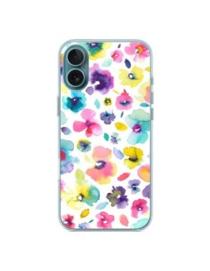 iPhone 16 Plus Case Flowers Colorful Painting - Ninola...