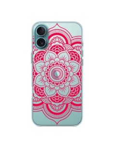 Cover iPhone 16 Plus Mandala Rosa Fucsia Azteco...