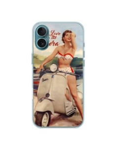 iPhone 16 Plus Case Pin Up With Love From the Riviera...