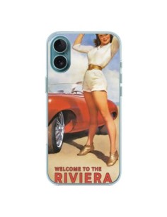 Coque iPhone 16 Plus Welcome to the Riviera Vintage Pin...