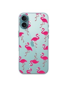 Coque iPhone 16 Plus flamant Rose et Flamingo...