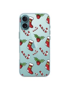 iPhone 16 Plus Case Socks Candy Canes Holly Christmas...