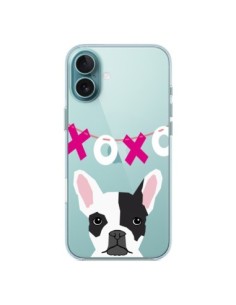 Cover iPhone 16 Plus Bulldog Francese XoXo Cane...