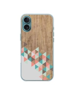 iPhone 16 Plus Case Wood Aztec Triangles Archiwoo - Pura...