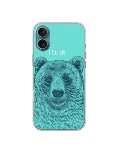iPhone 16 Plus Case Bear I like You - Rachel Caldwell