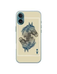 Coque iPhone 16 Plus Cheval Carte Jeu Horse As - Rachel...