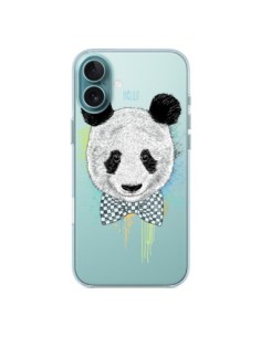 Cover iPhone 16 Plus Panda Papillon Trasparente - Rachel...