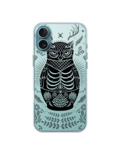 Coque iPhone 16 Plus Owl Chouette Hibou Squelette...