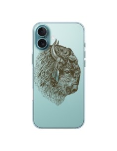 Cover iPhone 16 Plus Bufalo Bisonte Trasparente - Rachel...