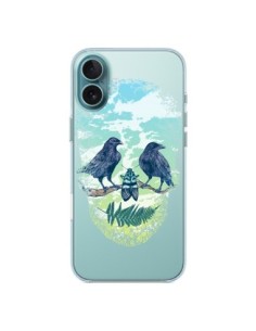 Cover iPhone 16 Plus Teschio Natura Trasparente - Rachel...
