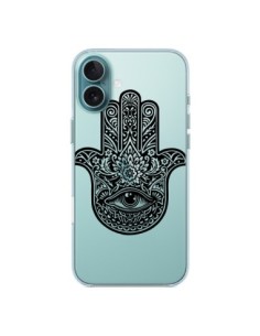 iPhone 16 Plus Case Hamsa 5 fingers Bad Hand Eye Clear -...