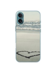 Cover iPhone 16 Plus Coeoeur Spiaggia Estate Sabbia Amore...