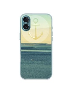 Coque iPhone 16 Plus Ancre Navire Bateau Summer Beach...