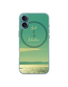 Coque iPhone 16 Plus See Adventure Aventure Ancre Navire...