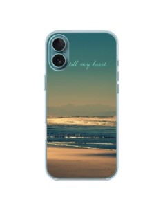iPhone 16 Plus Case Be still my heart Sea Ocean Sand...