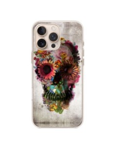 Coque iPhone 16 Pro Max Skull Flower Tête de Mort - Ali...