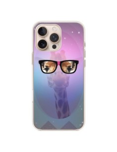 iPhone 16 Pro Max Case Giraffe Nerd with Glasses -...