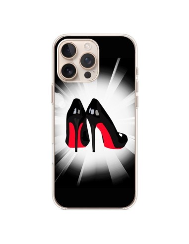 Coque iPhone 16 Pro Max Chaussures Semelles Rouges Red Soles Femme - Aurelie Scour