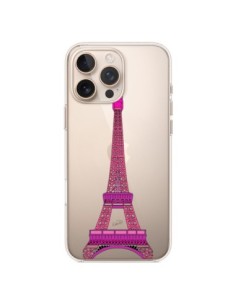 Coque iPhone 16 Pro Max Tour Eiffel Rose Paris...