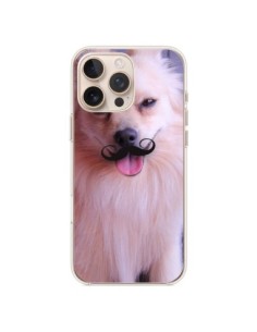 Coque iPhone 16 Pro Max Clyde Chien Movember Moustache -...