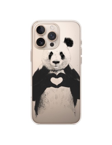 iPhone 16 Pro Max Case Panda All You Need Is Love Lion - Balazs Solti