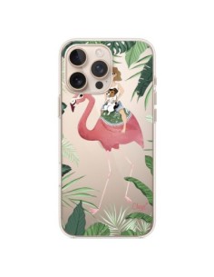 Coque iPhone 16 Pro Max Lolo Love Flamant Rose Chien...
