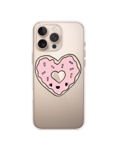 Coque iPhone 16 Pro Max Donuts Heart Coeur Rose...