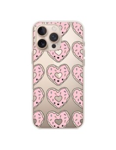 iPhone 16 Pro Max Case Donut Heart Pink Clear - Claudia...