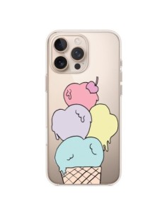 Coque iPhone 16 Pro Max Ice Cream Glace Summer Ete Coeur...