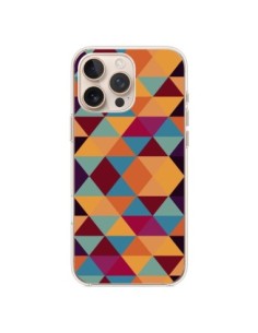 iPhone 16 Pro Max Case Aztec Triangle Orange - Eleaxart