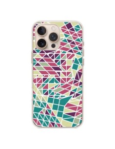 iPhone 16 Pro Max Case Aztec Triangles Green Purple -...