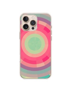 Cover iPhone 16 Pro Max Spirale di Colori Rosa Verde -...