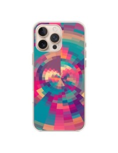 iPhone 16 Pro Max Case Color Spiral Pink Purple - Eleaxart