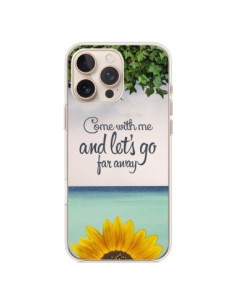 iPhone 16 Pro Max Case Let's Go Far Away Sunflowers -...