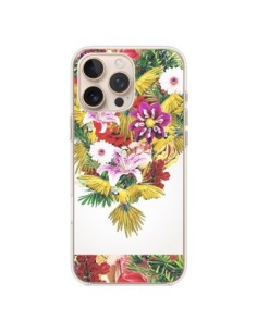 Coque iPhone 16 Pro Max Parrot Floral Perroquet Fleurs -...