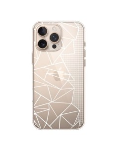iPhone 16 Pro Max Case Lines Side Grid Abstract White...