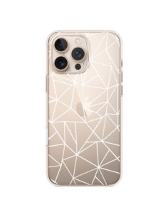 Coque iPhone 16 Pro Max Lignes Triangles Grid Abstract...