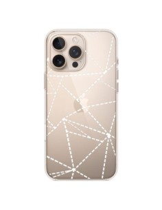 iPhone 16 Pro Max Case Lines Points Abstract White Clear...