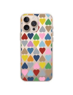 Cover iPhone 16 Pro Max Cuore Colorato Trasparente -...