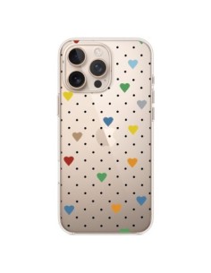 Coque iPhone 16 Pro Max Point Coeur Coloré Pin Point...