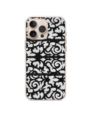 iPhone 16 Pro Max Case Abstract Black and White - Irene Sneddon