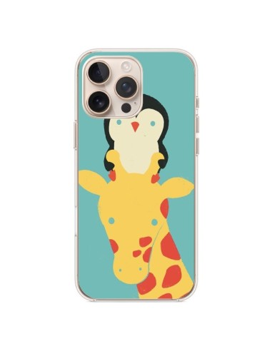 Coque iPhone 16 Pro Max Girafe Pingouin Meilleure Vue Better View - Jay Fleck