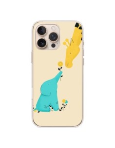 Cover iPhone 16 Pro Max Elefante Cucciolo Giraffa - Jay...