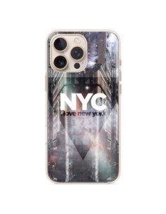 Coque iPhone 16 Pro Max I Love New York City Violet -...