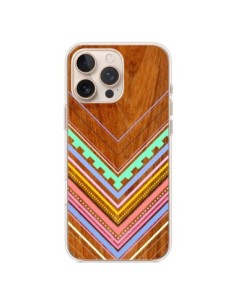 Coque iPhone 16 Pro Max Azteque Arbutus Pastel Bois Aztec...